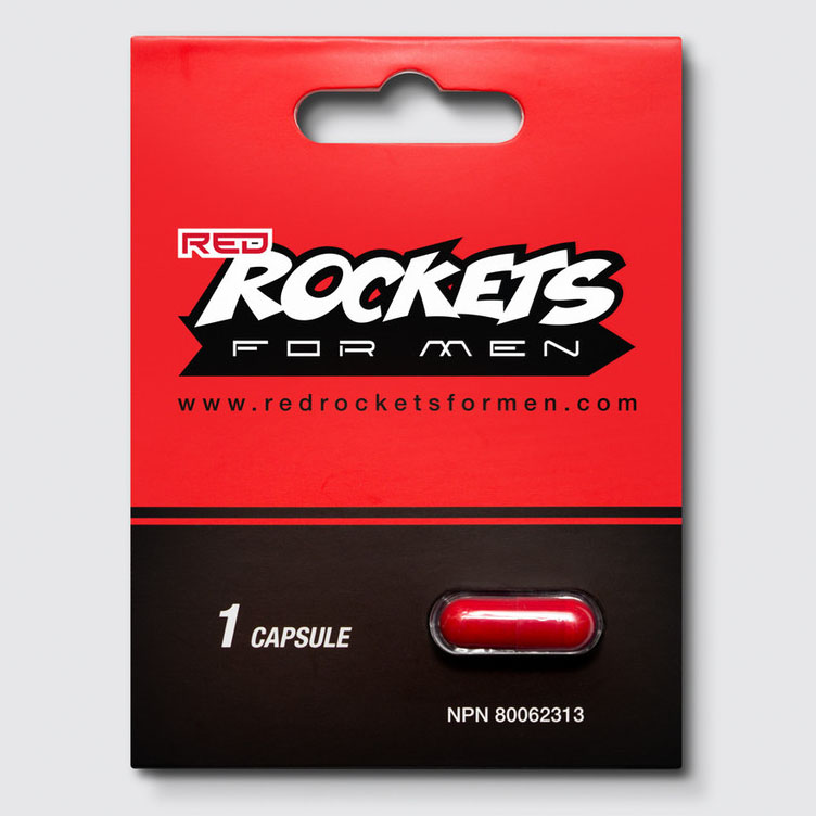 Red Rockets For Men Natual Herbal Male Enhancement Capsule Front